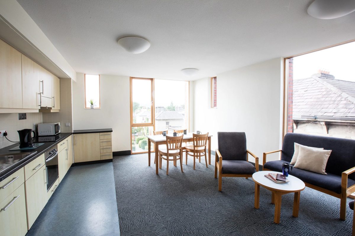 family apartment at dartry kitchen with table and chairs