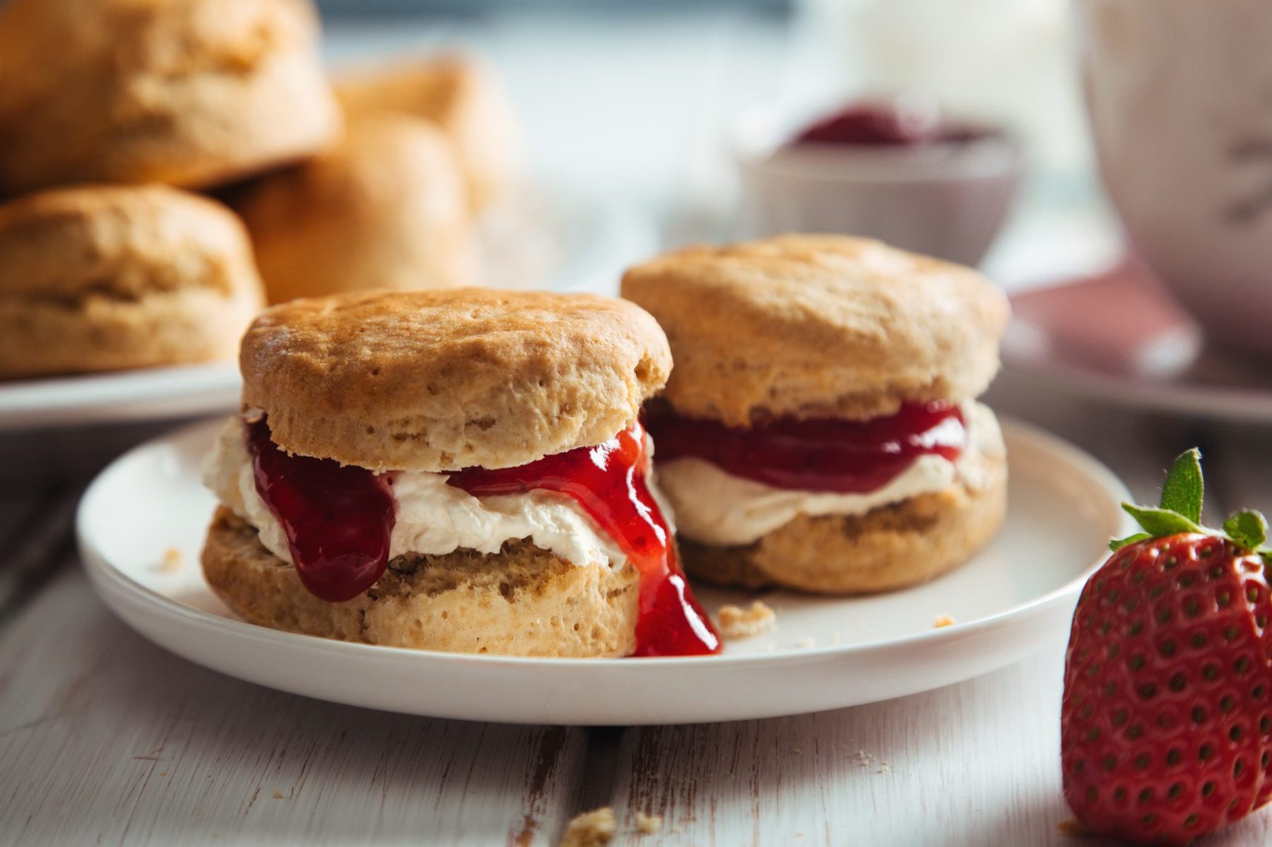 close up of scones at aras an phiarsaigh restaurant trinity college