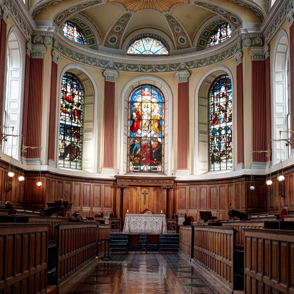 trinity chapel view from end of the room