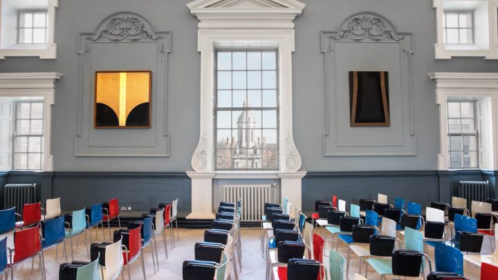 rows of chairs in regent house trinity college