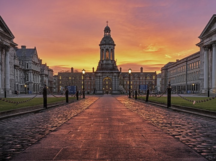 Sunrise on Trinity campus