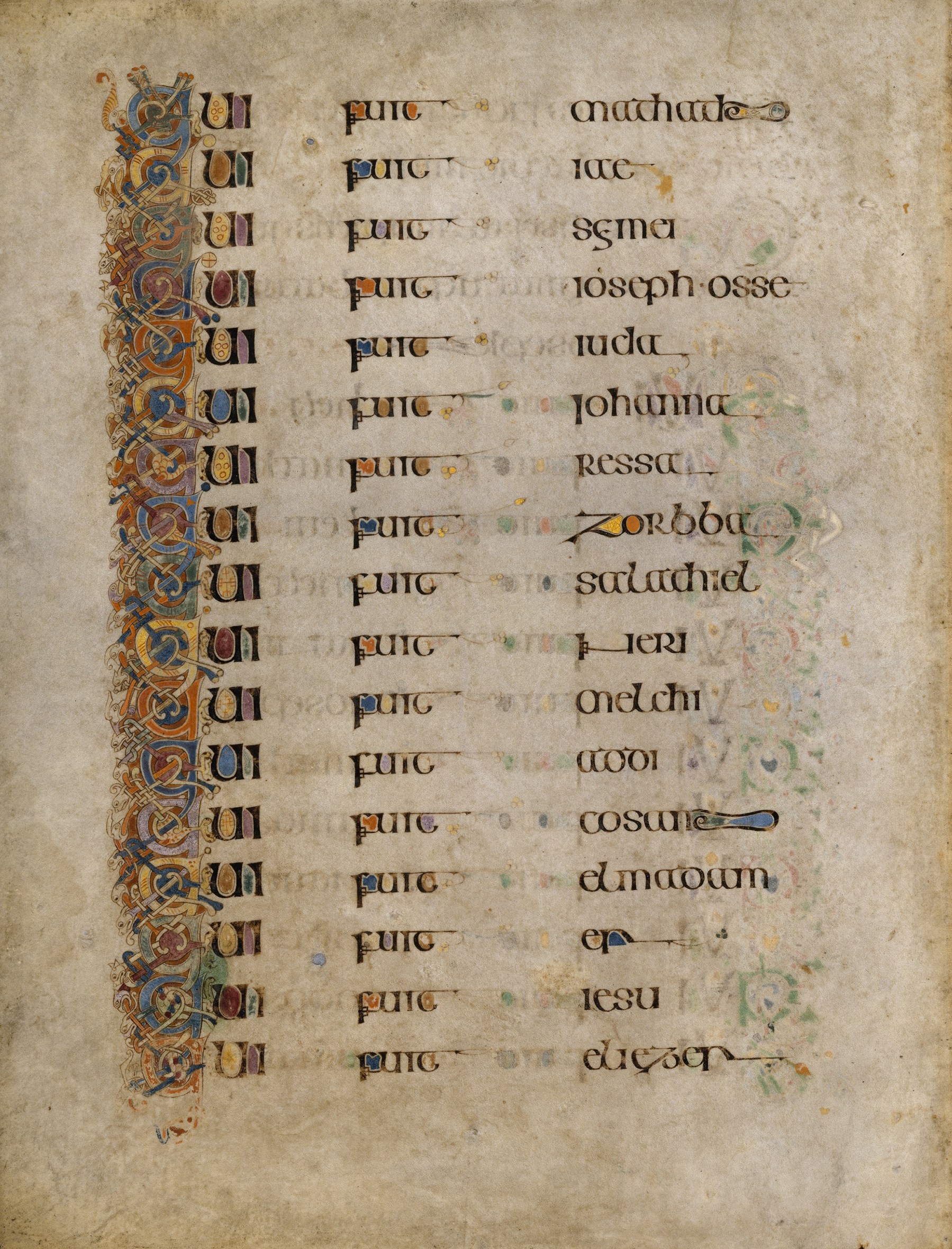 A page from the Book of Kells